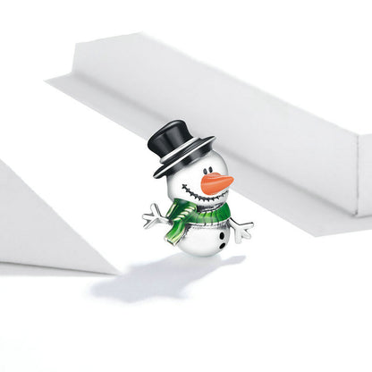 White Snowman Charm