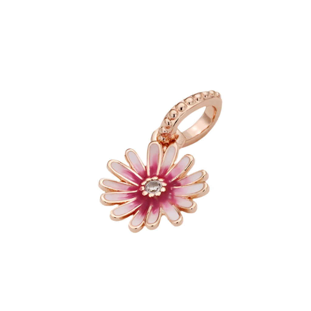 Pink Daisy Charm