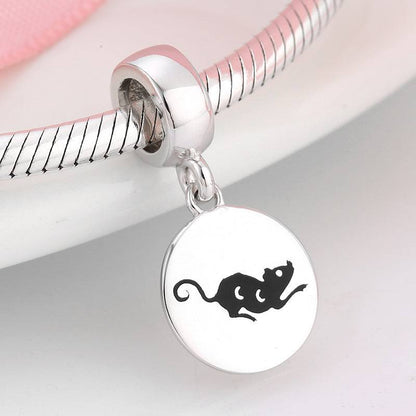 Chinese Zodiac Rat Charm on bracelet