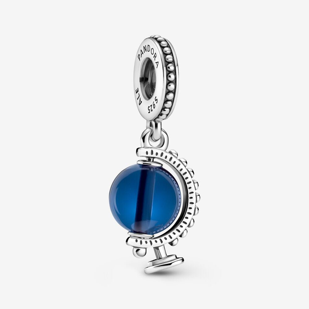 Blue Globe, Blue Scale Fish ,Cinema Clapper Bracelet Charmcharms