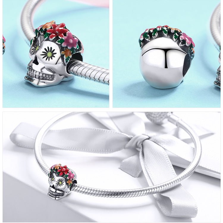 Floral Skull Charmcharms